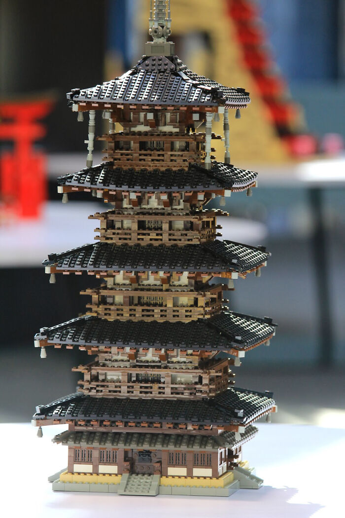 Wooden Five-Story Pagoda Of Hōryū-Ji In Japan