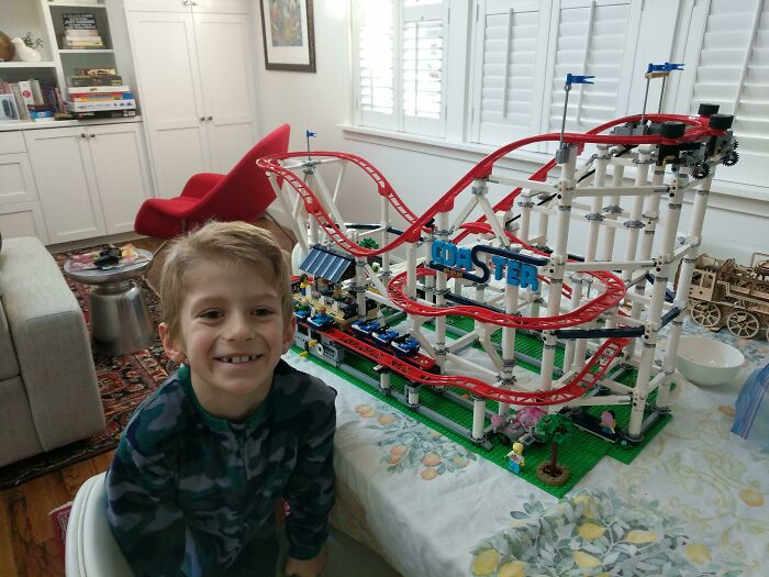 This Is Russell. He's 7 And He Built This All By Himself, With No Help From Me Or Daddy. It Took 5 Days