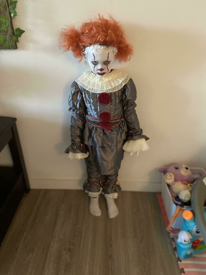 My 4 Year Old Won The Halloween Contest In Our Town!