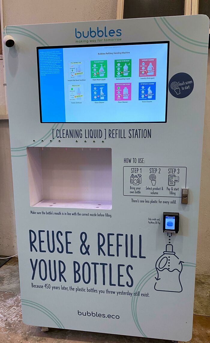 You Can Refill Six Different Types Of Cleaning Liquids With This Refill Station