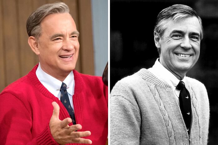 Tom Hanks As Mister Rogers In "A Beautiful Day In The Neighborhood"