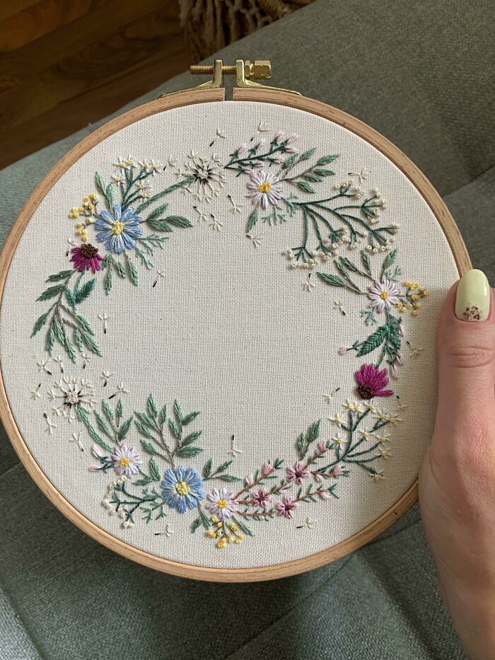 Finished My Very First Embroidery