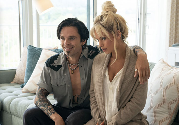 Pamela Anderson And Tommy Lee From Pam And Tommy (2022)