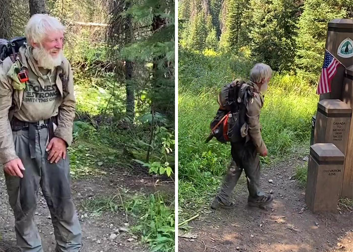 71-Year-Old Breaks Into Song After Completing 2,650-Mile Pacific Crest Trail, Which Many Fail To Finish