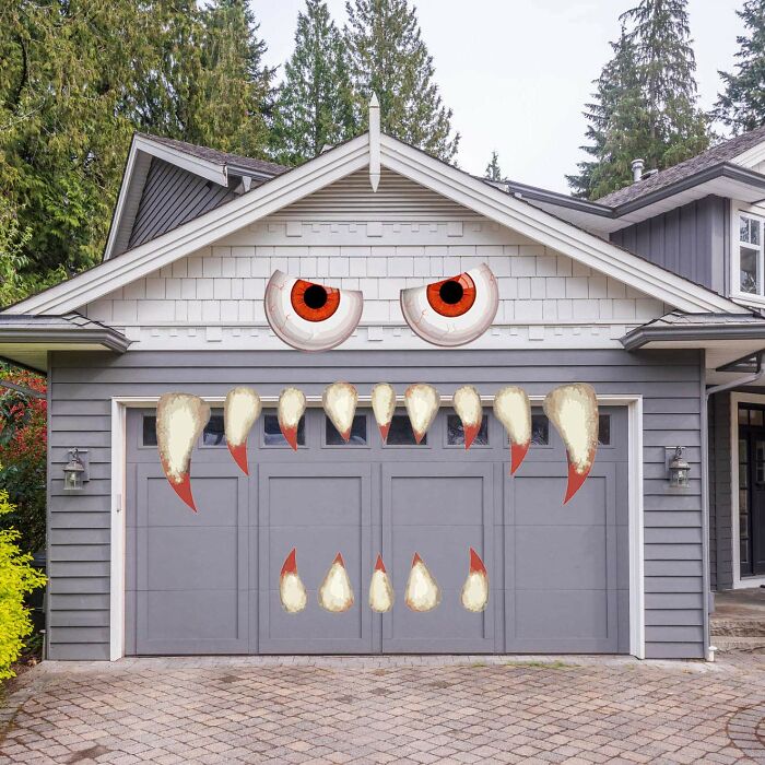 Halloween Monster Face Decorations Outdoor