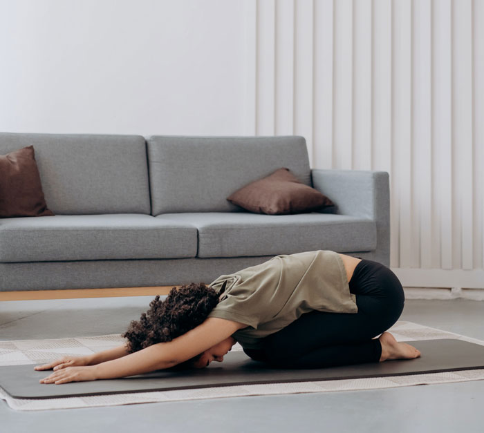 Try Living Room Yoga