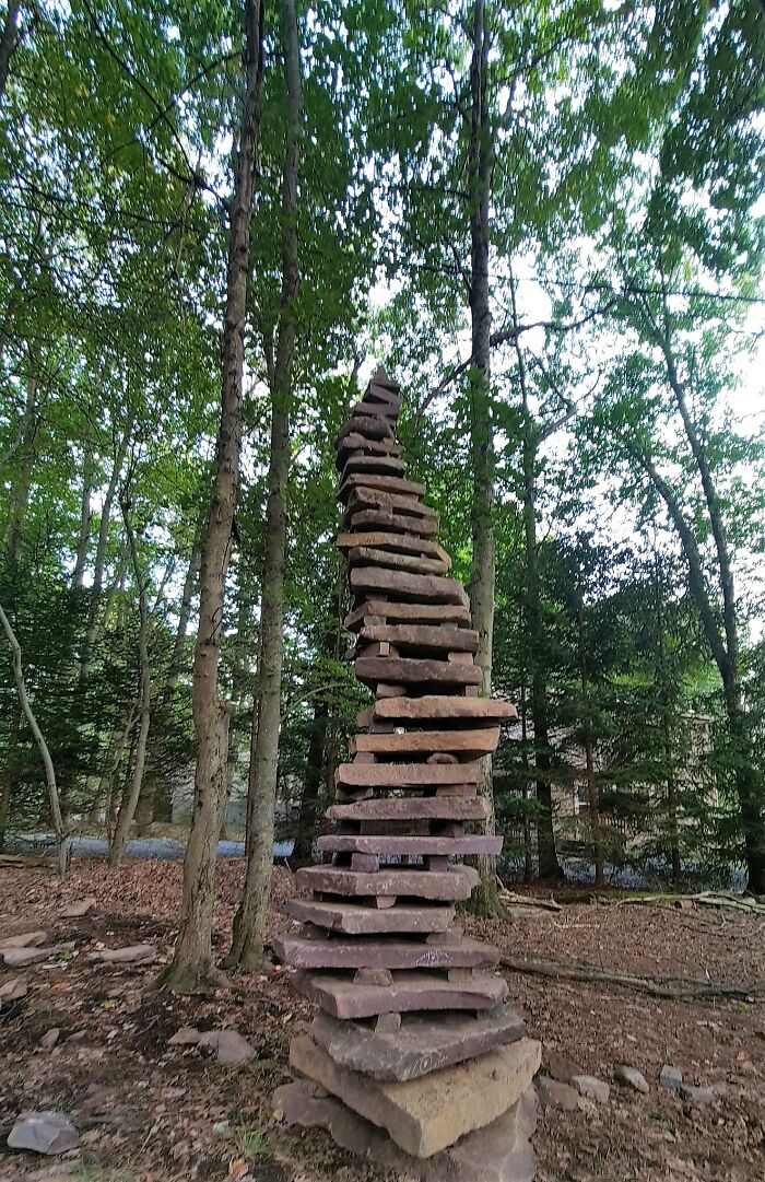 I Built A 9' Tall Rock Cairn In Noodle Style (6 Pics)