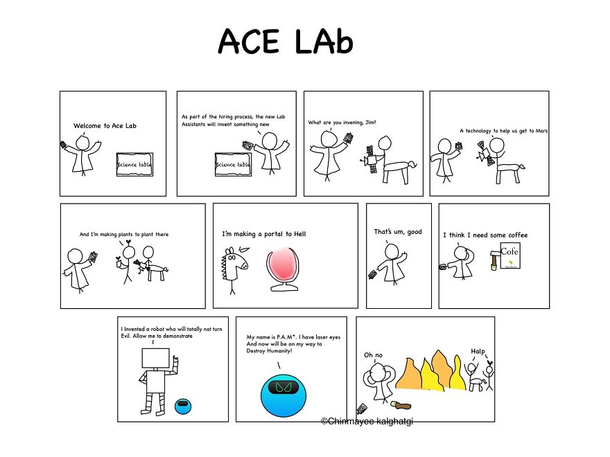I Made A Series Of Comics About The Misadventures A Scientist Has At Their Lab (8 Comics)