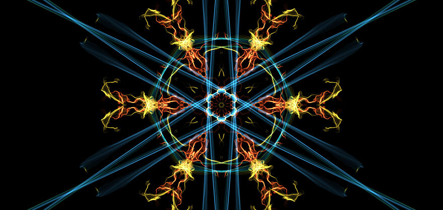 Aries-Inspired Mandala