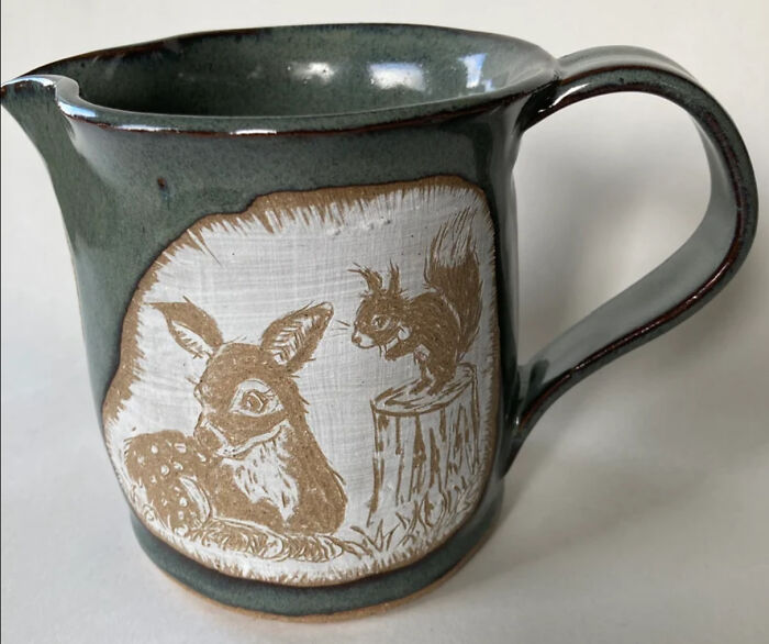 Two Young Forest Creatures, Take Refuge In A Forest Clearing