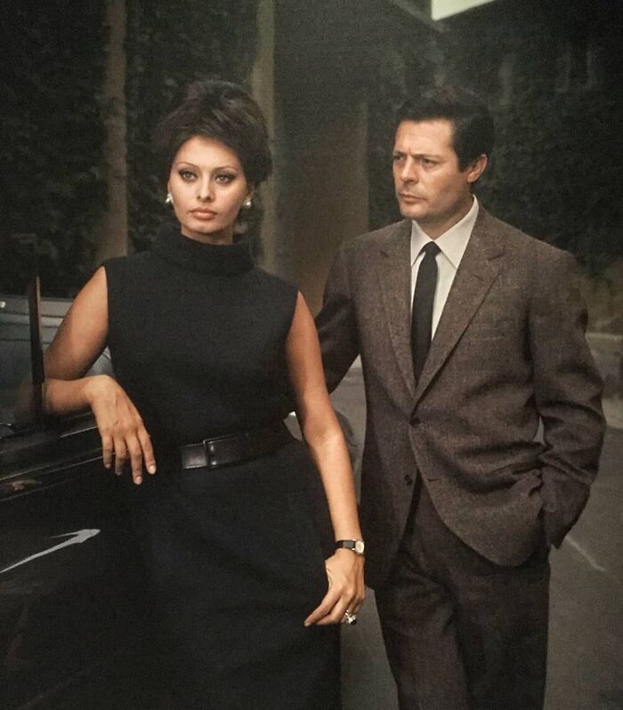 Sophia Loren And Marcello Mastroianni, 1963