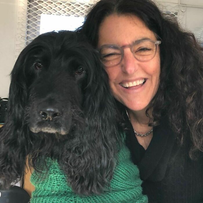 Cathy Aaron With DJ Phini, Her Adorable Cocker Spaniel