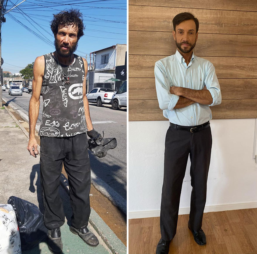 Brazilian Hairdresser Rescues Homeless People, Transforms Them By Giving Them A Second Chance At Life (39 Pics)