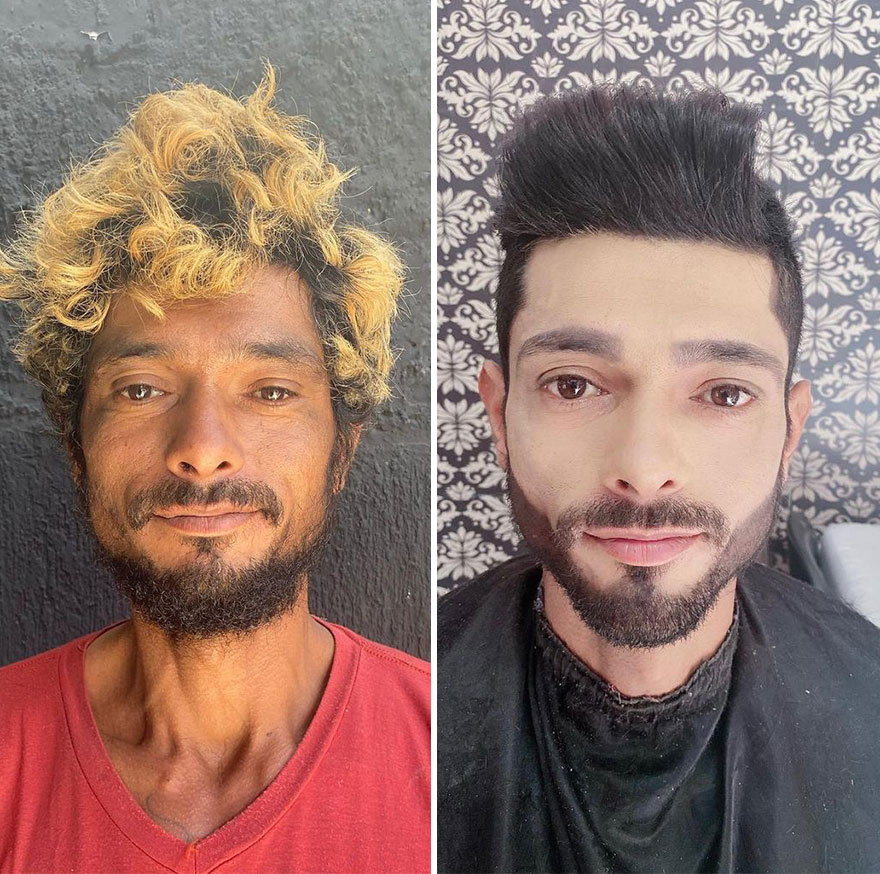 Brazilian Hairdresser Rescues Homeless People, Transforms Them By Giving Them A Second Chance At Life (39 Pics)