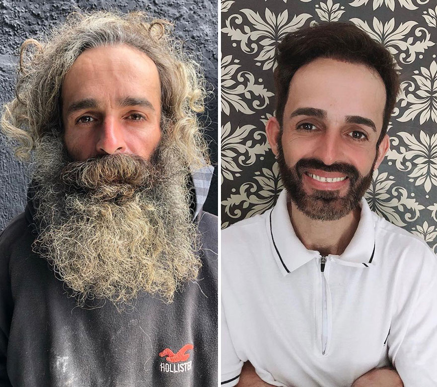 Brazilian Hairdresser Rescues Homeless People, Transforms Them By Giving Them A Second Chance At Life (39 Pics)