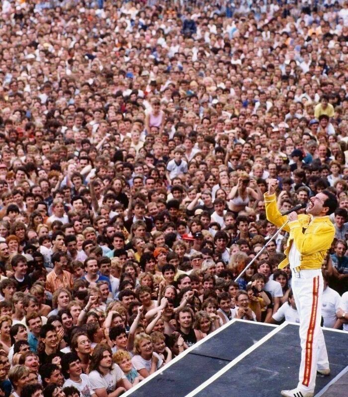 Freddie Mercury en Wembley, 1986