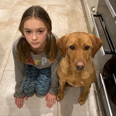 Nina And Her Labrador Gracie