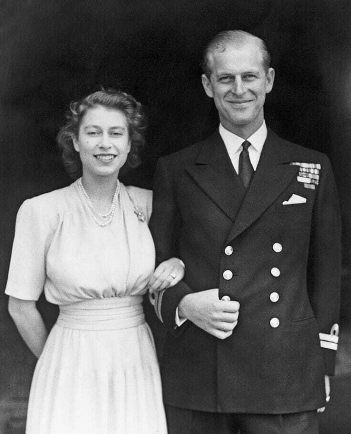 La reina Isabel y el príncipe Felipe, 1947