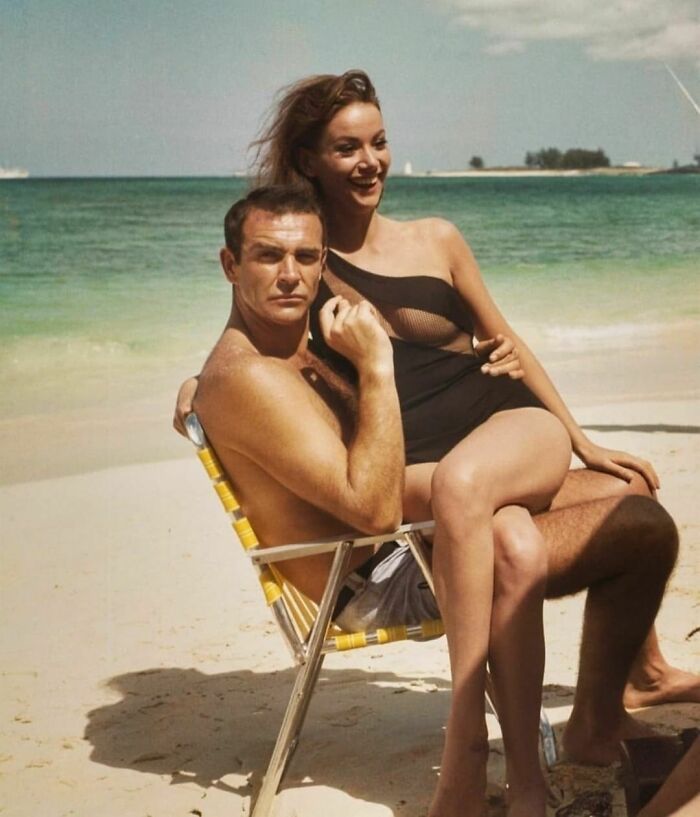 Sean Connery And Claudine Auger, 1965
