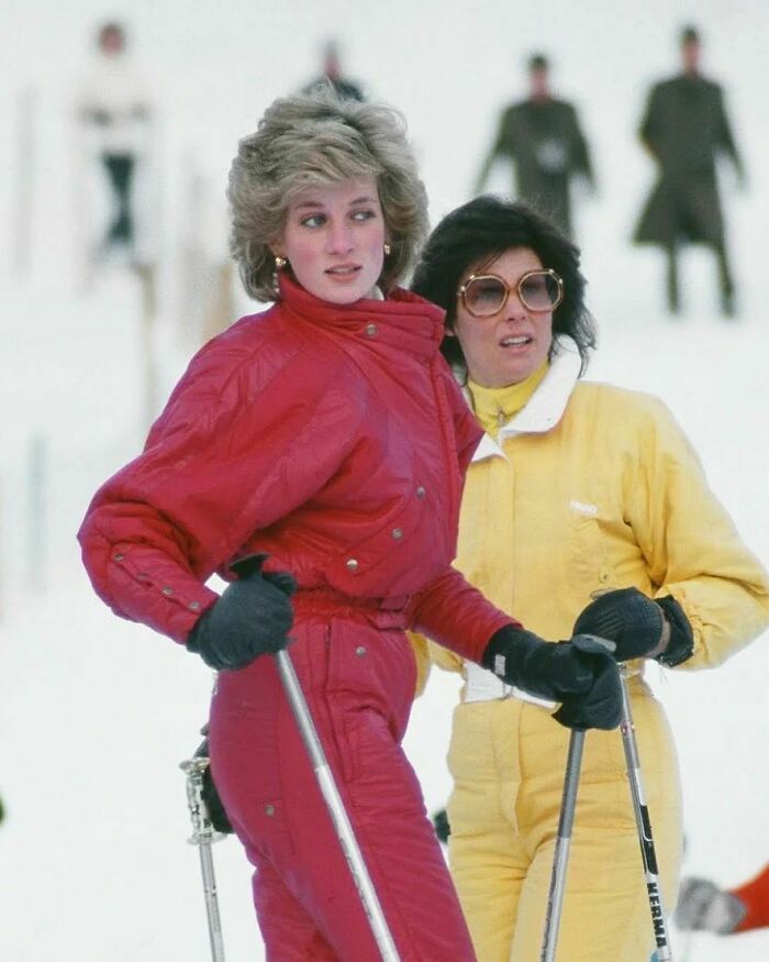 Princess Diana On Ski Vacation