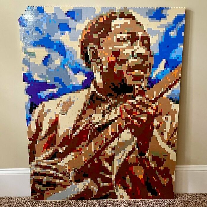 Muddy Waters LEGO Art By Mckinley Morganfield
