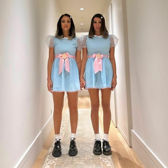 Jessica Alba And Friend As The Shining Twins