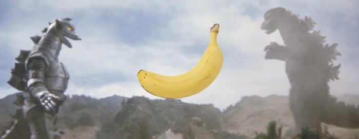 Godzilla And Mechagodzilla (1974) (Banana For Scale)