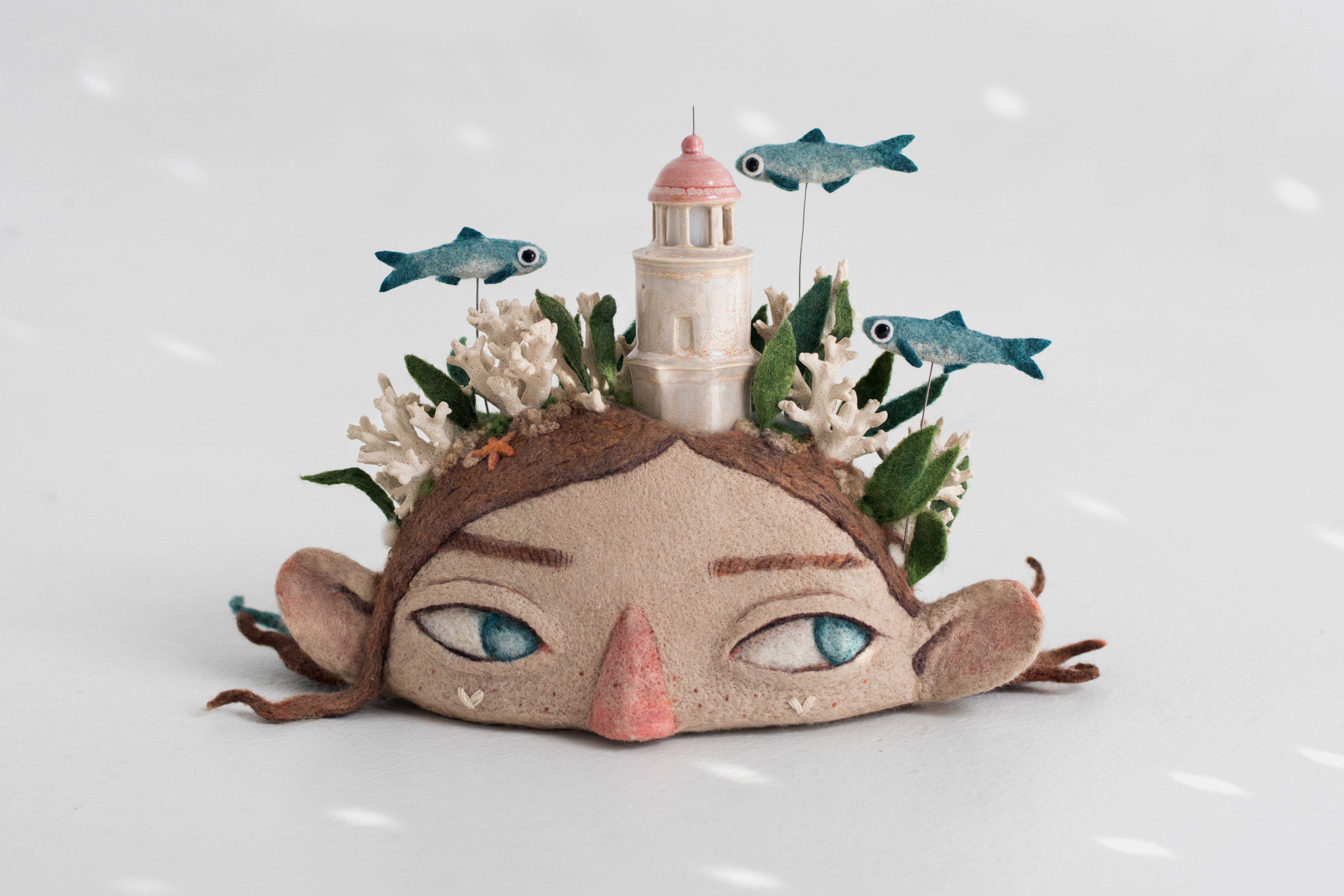 Incredible Lighthouse Made Of Wool And Ceramic