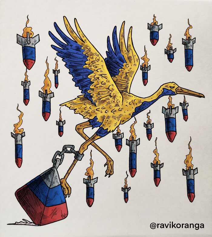 I Created 9 Illustrations About Russia's Invasion Of Ukraine