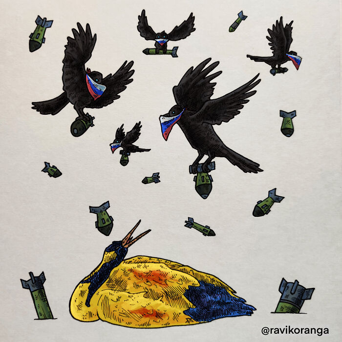 I Created 9 Illustrations About Russia's Invasion Of Ukraine I Created 9 Illustrations About Russia's Invasion Of Ukraine