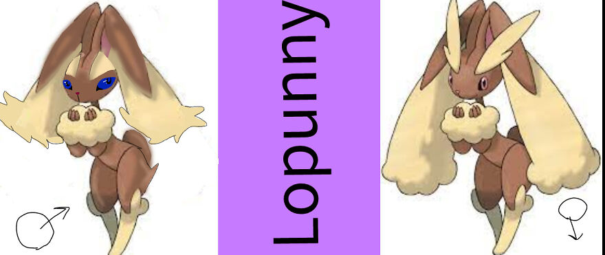 I Give Pokemon Gender Differences.