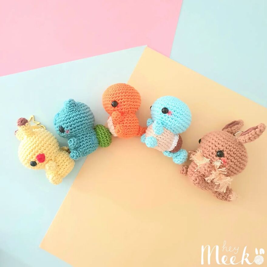 Pokemon Crochet Keychains