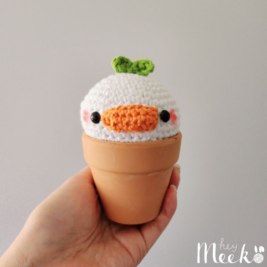 Crochet Pot Plant Sprout Buddy