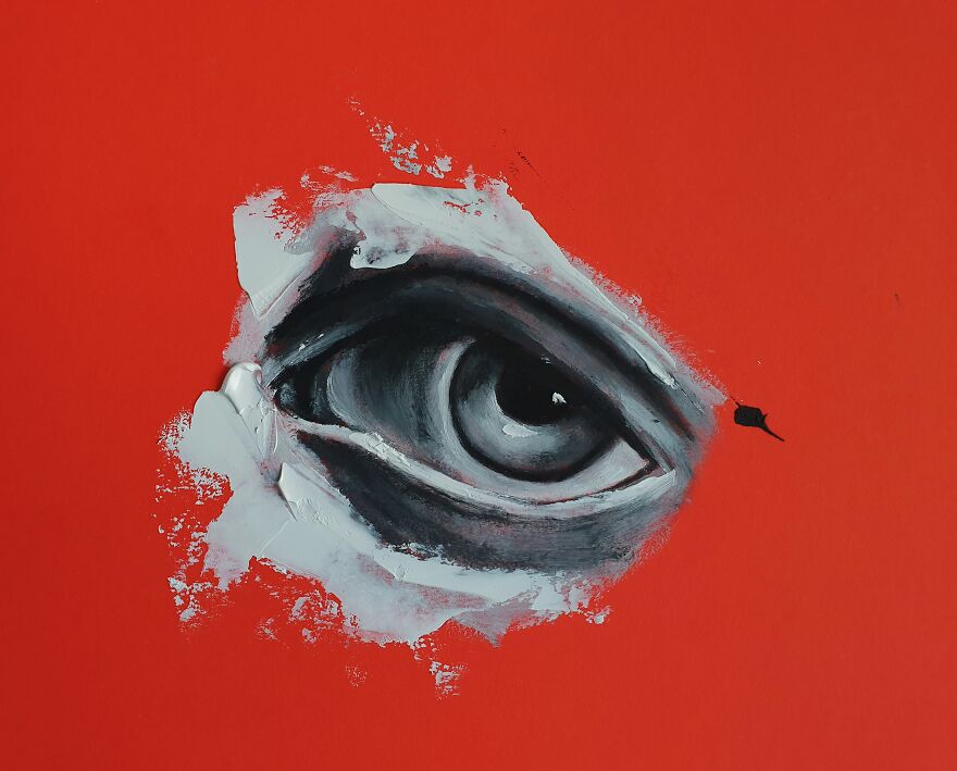 I Started Painting Eyes With Every Migraine, And Here's The Result (9 Pics)