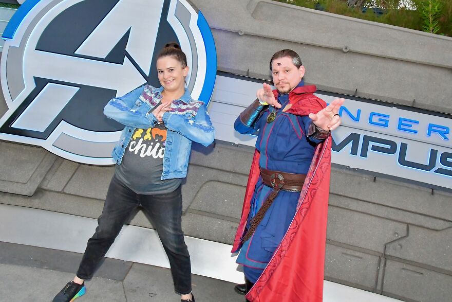 My Wife And I (And Our Baby To Be) As Dr. Strange And America Chavez