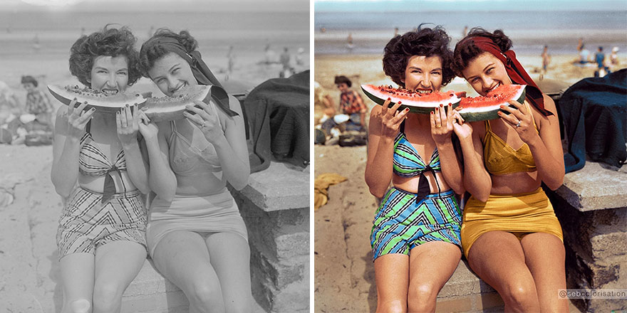 Massachusetts Bathing Girls, Revere Beach 1946