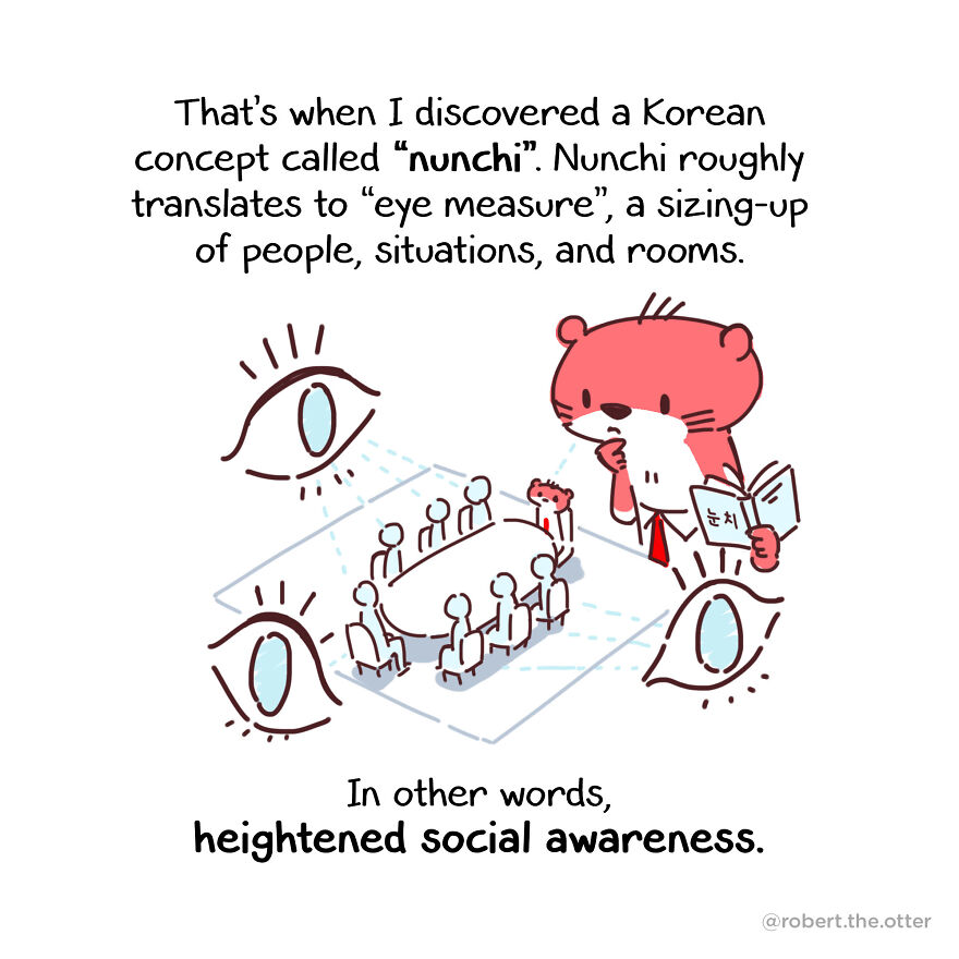 I Made A Comic Guide About The Korean Concept Called "Nunchi", And It Might Help In Situations Where You Need To 'Read The Room' I Made A Comic Guide About The Korean Concept Called "Nunchi", And It Might Help In Situations Where You Need To 'Read The Room'
