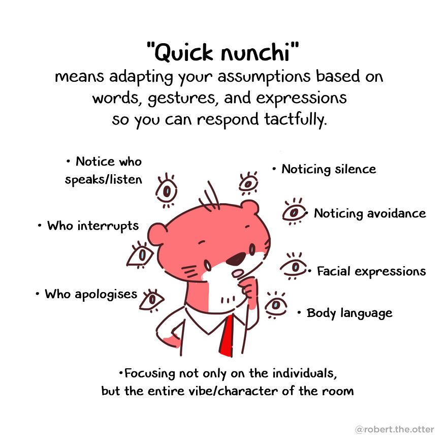 I Made A Comic Guide About The Korean Concept Called "Nunchi", And It Might Help In Situations Where You Need To 'Read The Room' I Made A Comic Guide About The Korean Concept Called "Nunchi", And It Might Help In Situations Where You Need To 'Read The Room'