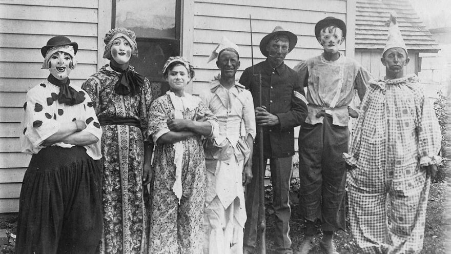 Spooky Vintage Halloween Costume Photo Collection