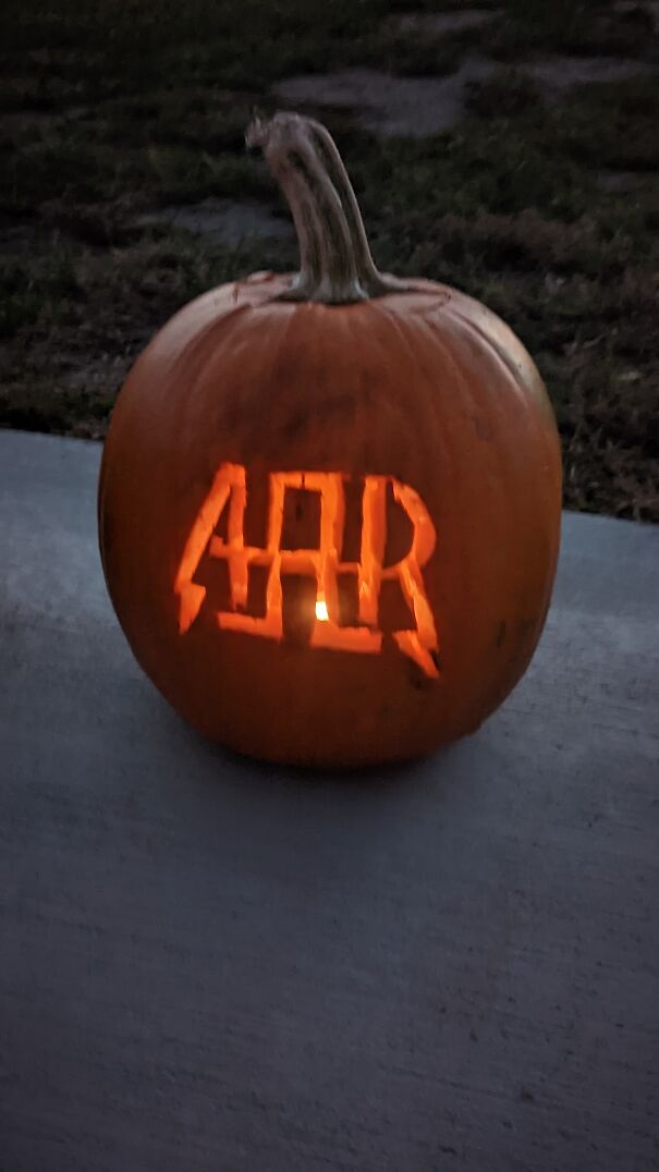 This Year I Carved A Foo Fighters Pumpkin And An All American Rejects Pumpkin! I Think These Are My Favorite Ones I've Ever Done!