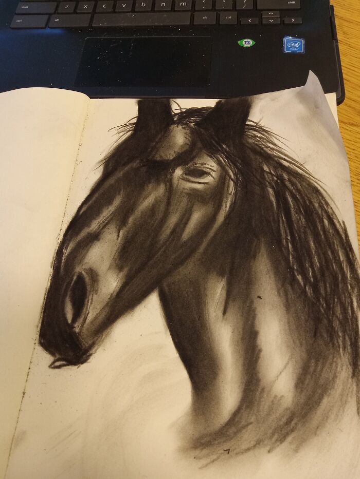 This Is Another Sketch From My Son. I Am Proud Of His Art Work. This Is His 2nd Sketch Using Pastels