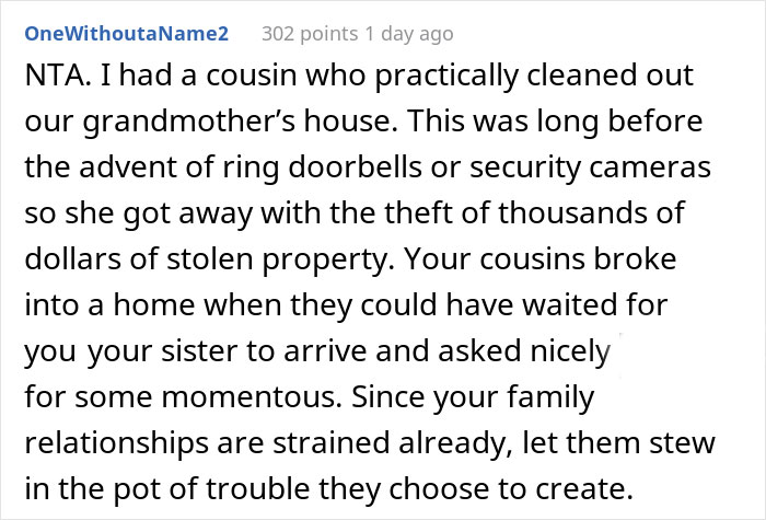 This Person Warns The Family To Not Go To Their Late Dad’s House To Take His Things, They Do Anyway And Now May End Up In Prison