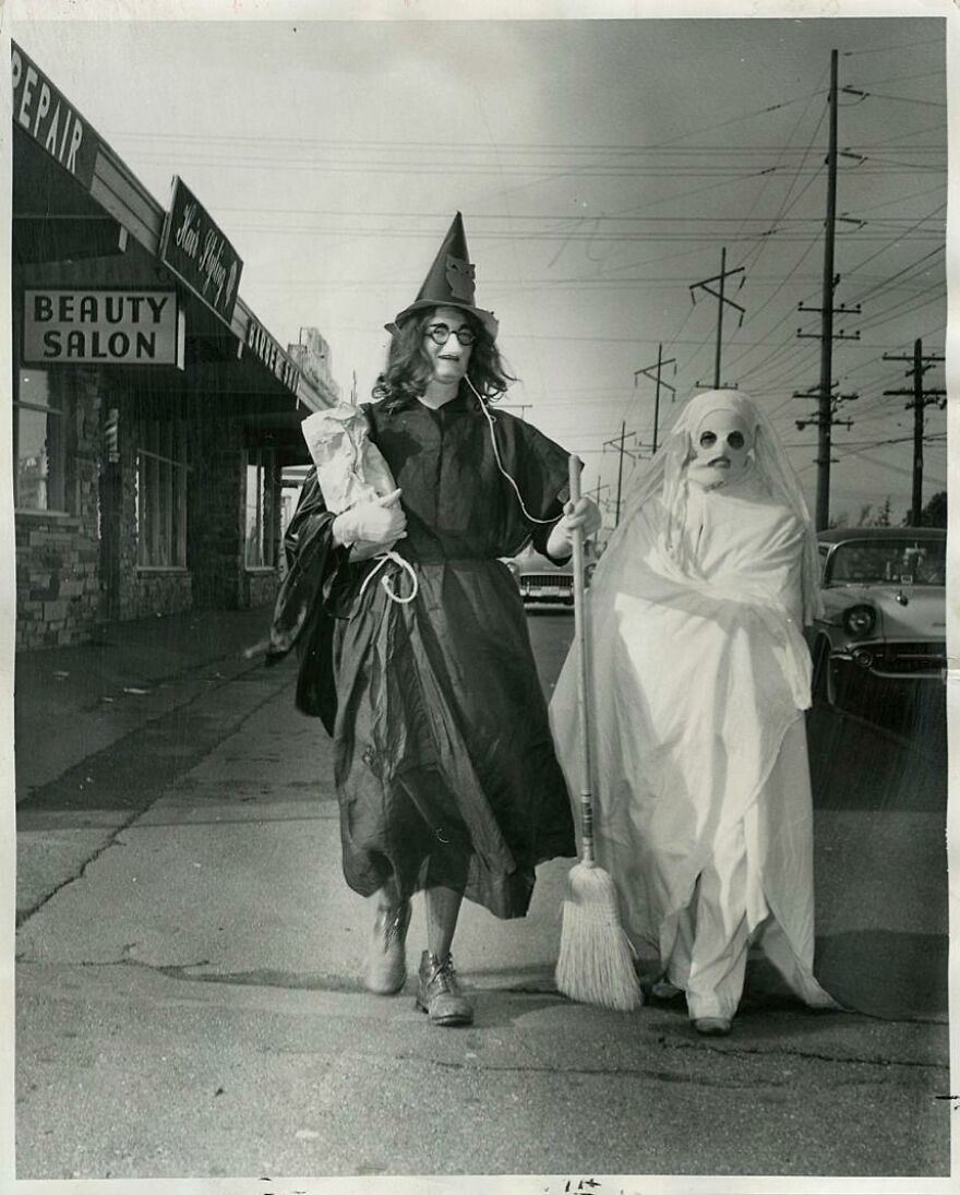 Spooky Vintage Halloween Costume Photo Collection