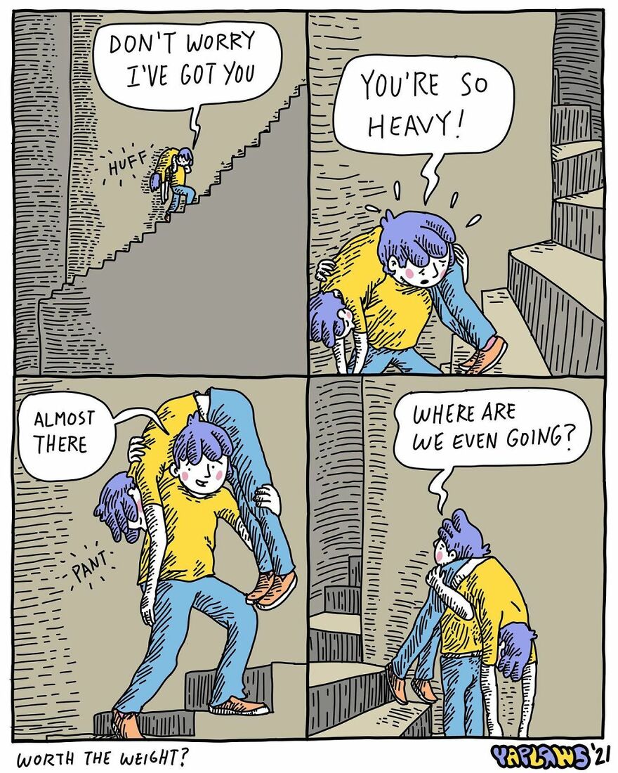 We Found This Artist Who Makes Comics With A Dark Sense Of Humor