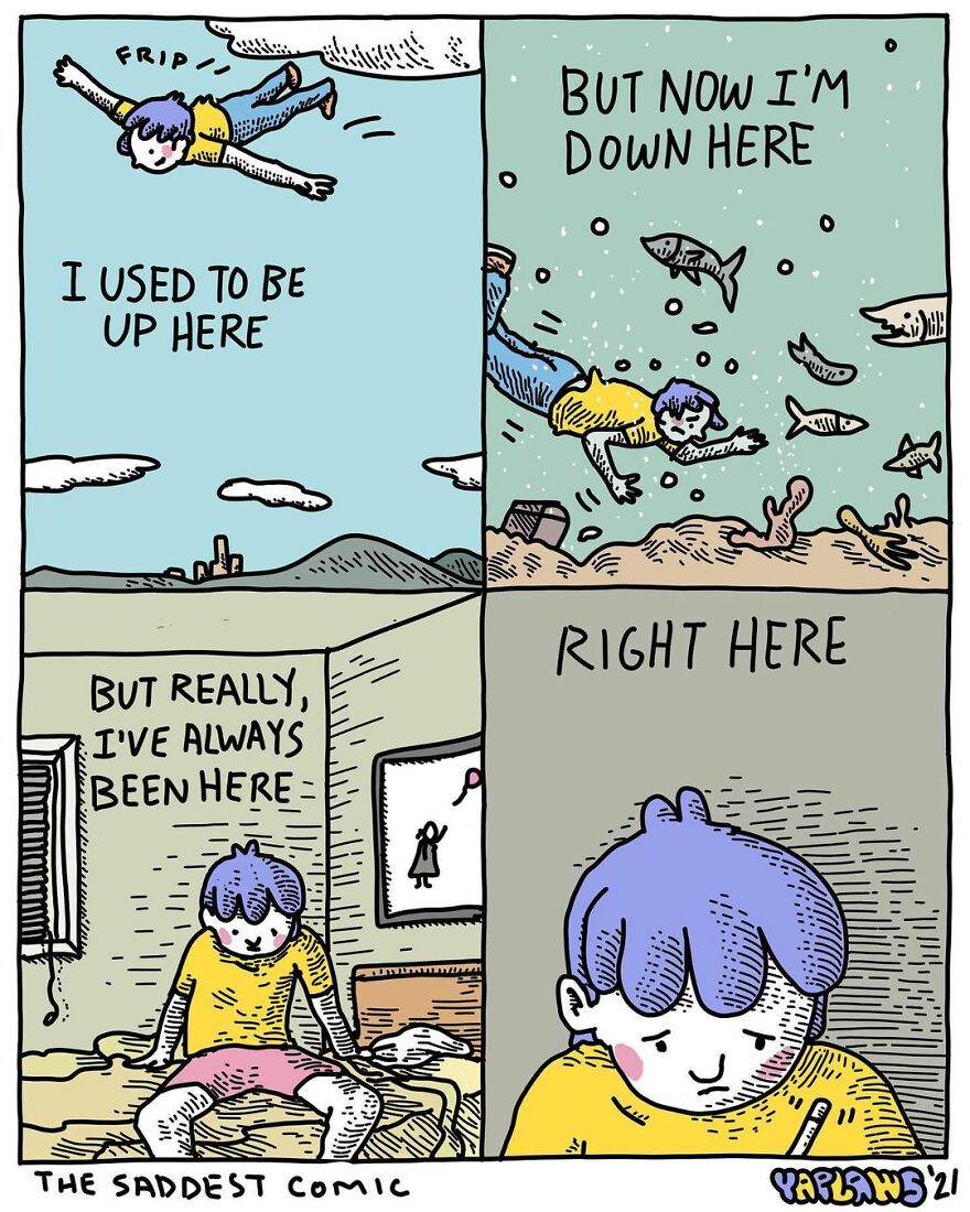 We Found This Artist Who Makes Comics With A Dark Sense Of Humor