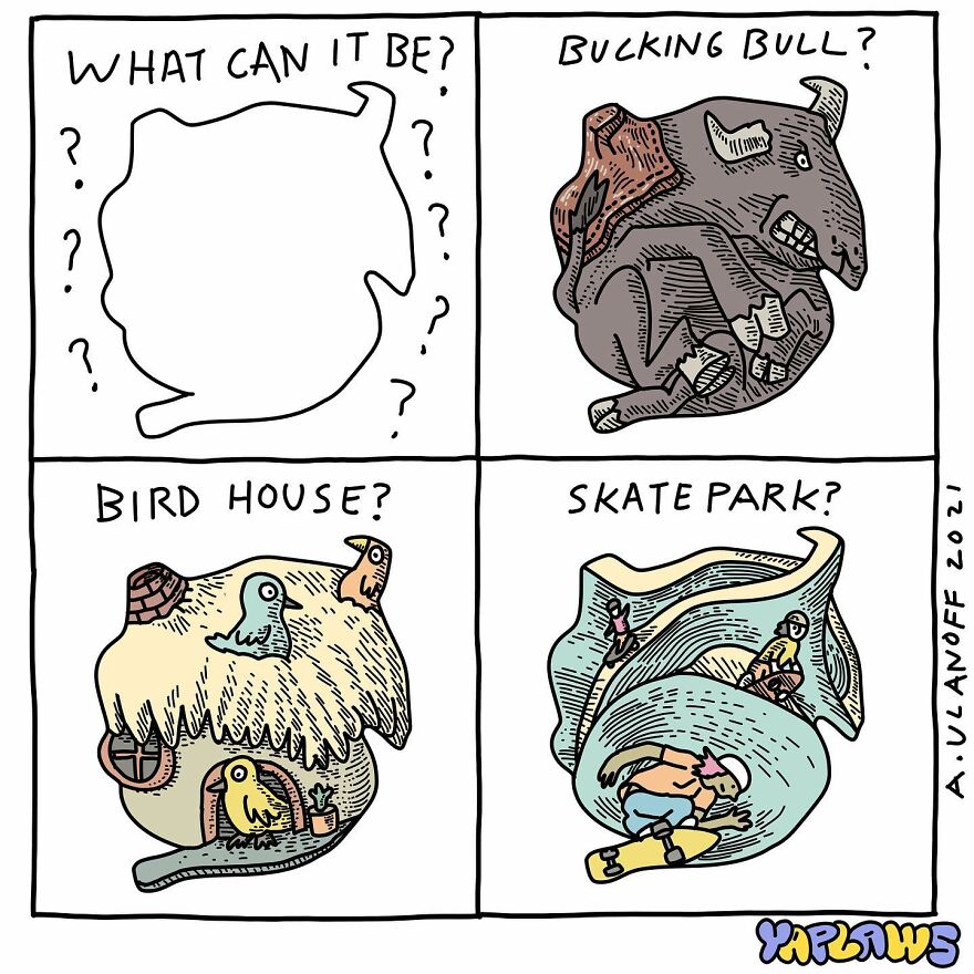 We Found This Artist Who Makes Comics With A Dark Sense Of Humor