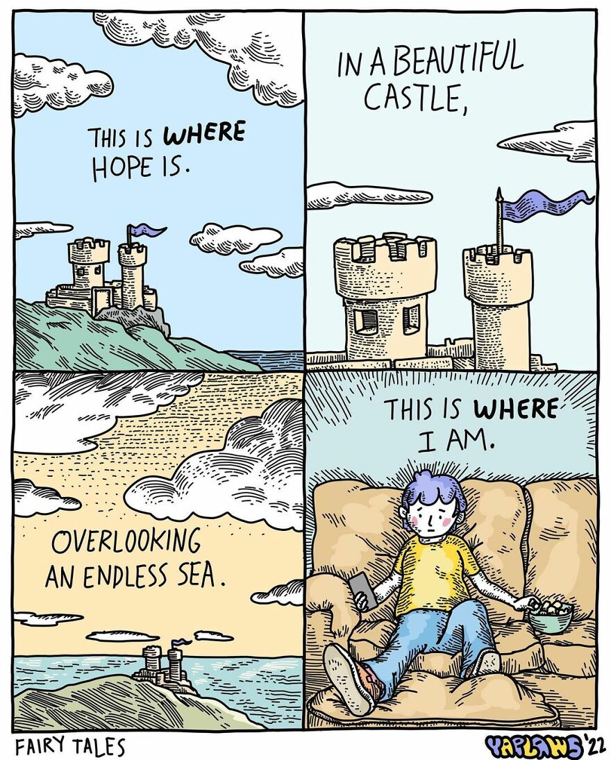 We Found This Artist Who Makes Comics With A Dark Sense Of Humor