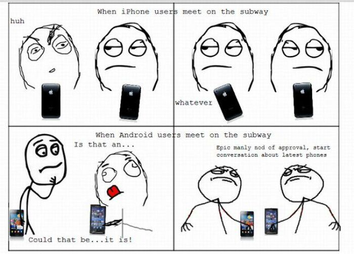 Here Are Some Android vs. iPhone Memes Here Are Some Android vs. iPhone Memes