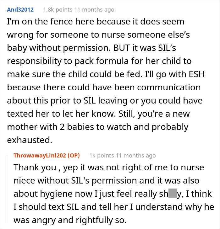 "I Don't Know What She Expected Me To Do": Disgusted Woman Berates SIL For Breastfeeding Her Baby