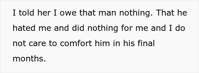 Man Mistreats His Stepdaughter For Years, She Then Proceeds To Refuse To Help Him Out After Finding Out That He’s Seriously Sick Man Mistreats His Stepdaughter For Years, She Then Proceeds To Refuse To Help Him Out After Finding Out That He’s Seriously Sick